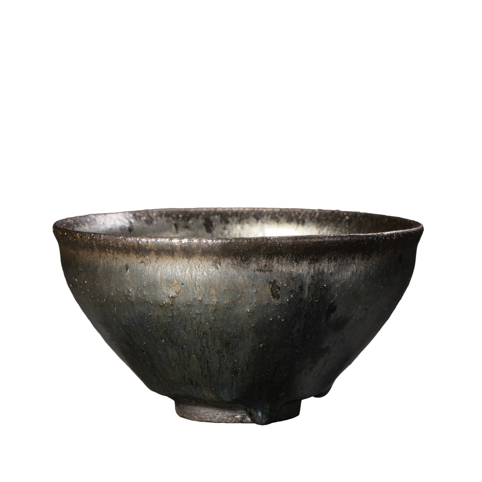 Song?Dynasty Jian?Kiln Blue Hareâ€™s?Fur Tea Bowl, 10th?13th Century A.D. (1 of 8)