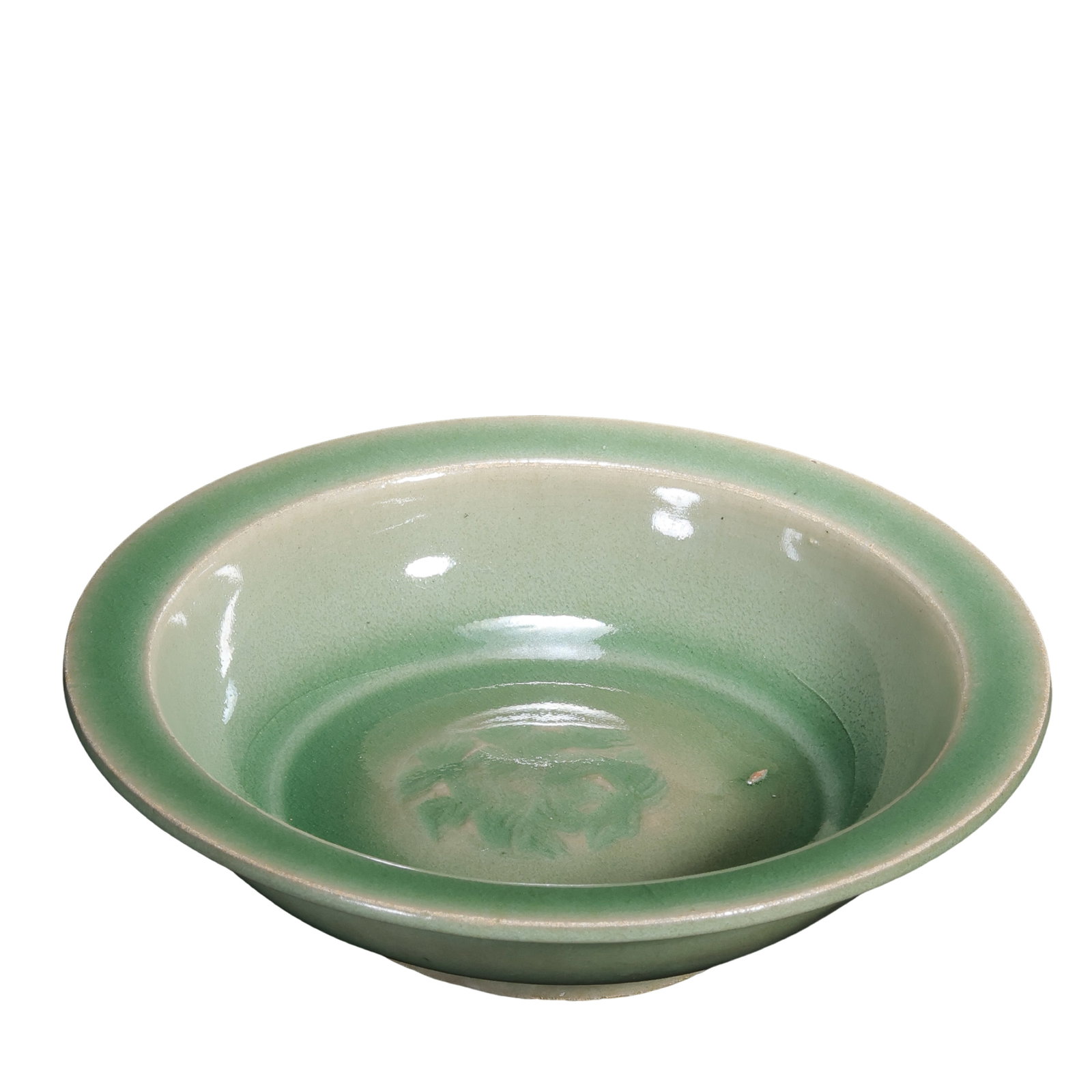 Yuan?Dynasty Longquan Celadon Foliate?Carved Washer,13th?14th Century A.D. (1 of 8)