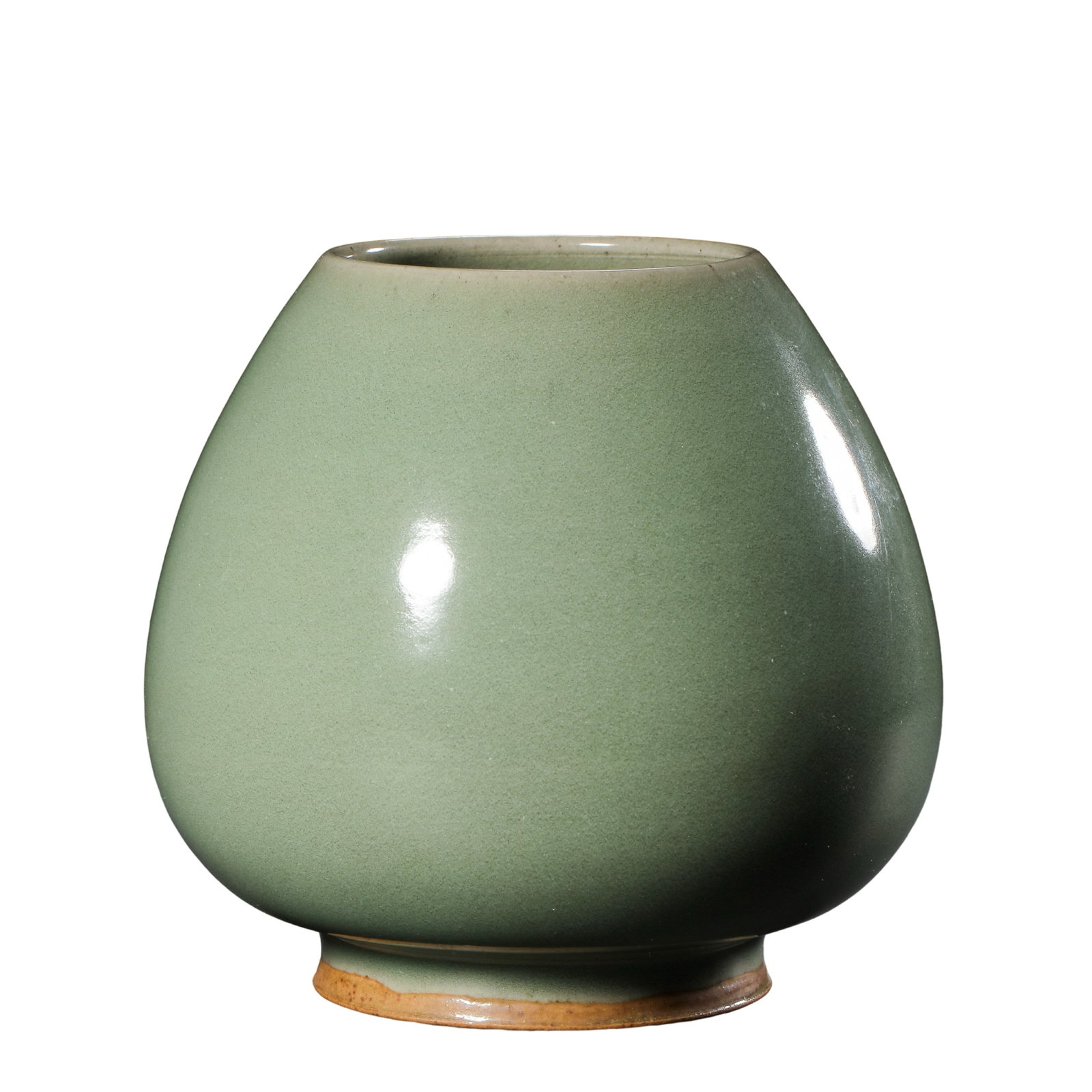 Yuan?Dynasty Longquan Celadon Heart?Shaped Scholar Water Pot,13th?14th Century A.D. (1 of 8)