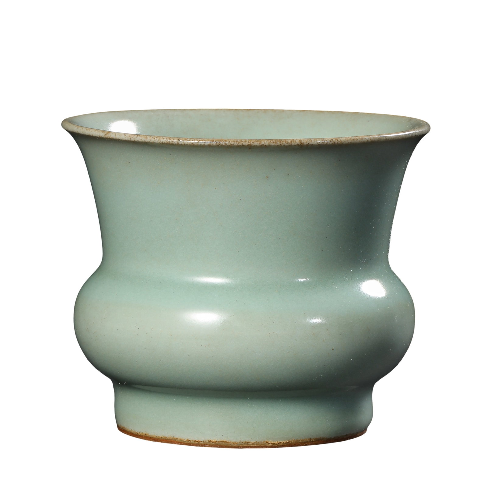 Yuan Dynasty Longquan Kiln Pale Celadon Scholar?Studio Waste?Bowl Style Censer,13th?14th (1 of 10)