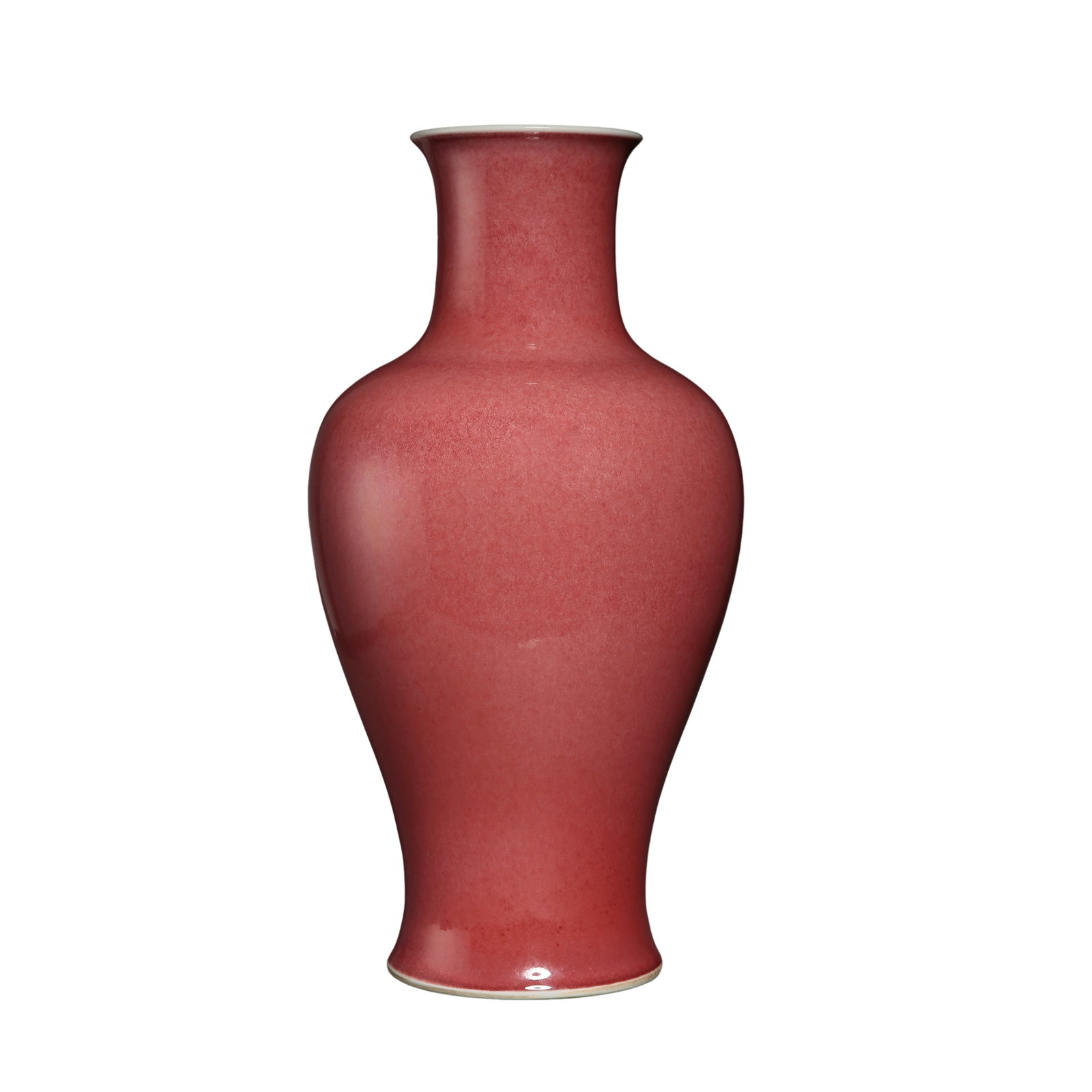 Kangxi?Marked Qing Dynasty Doubao?Red Guanyin?Shaped Vase: Dimensions?Overall height 40 cm (15.7 in), mouth diameter 11 cm (4.3 in), 17th?18th Century CECondition & Provenance?The vase is fully intact, free of cracks, chips or restoration work. The exterior d