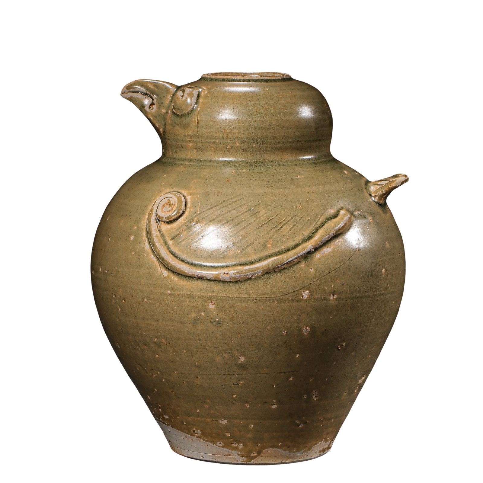 Eastern Jin Yue Kiln Celadon Bird-shaped Jar, Jin Dynasty (3rd-4th Century) (1 of 9)