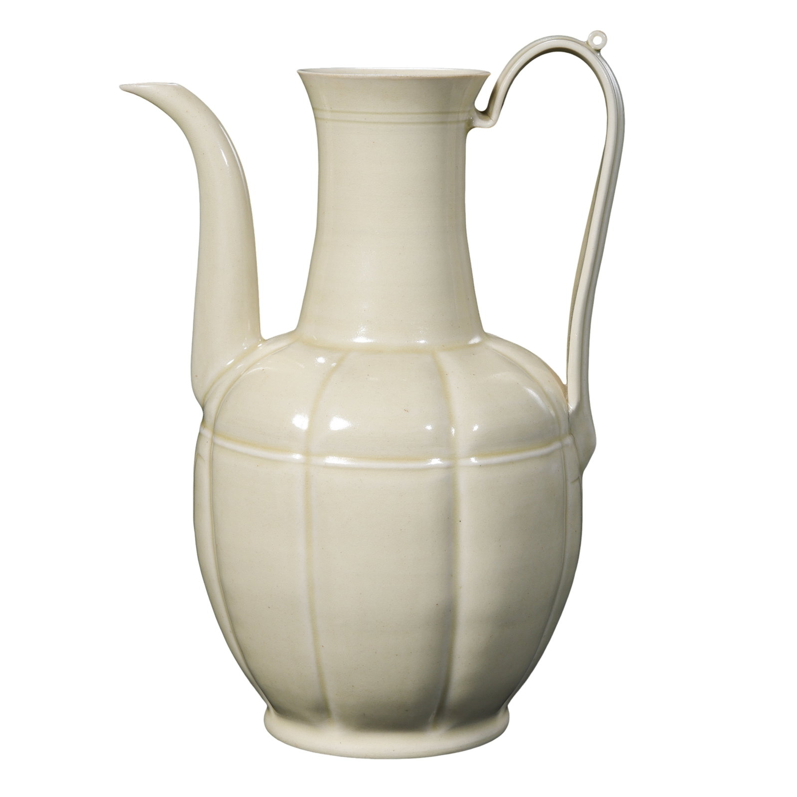 Song Dynasty Yingqing Glazed Melon?Ribbed Ewer,10th?13th Century (1 of 10)