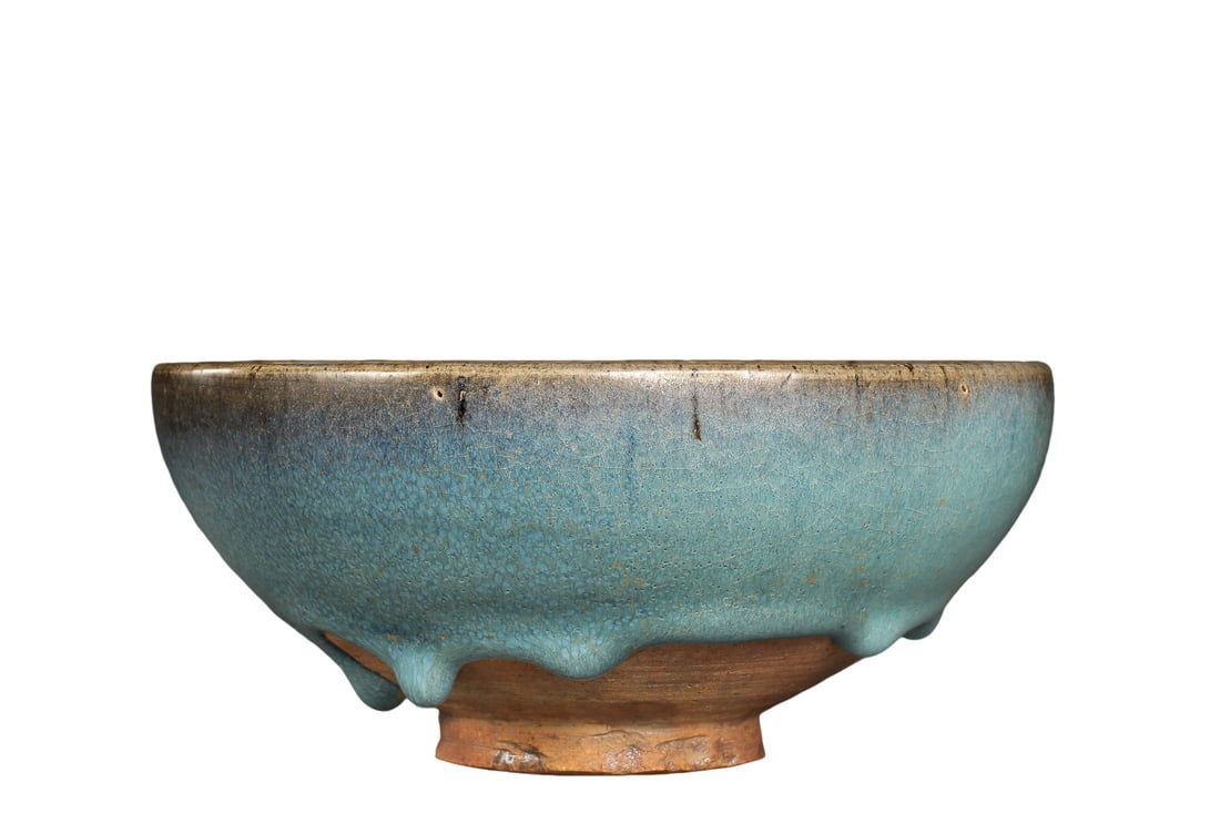 Jun?Yao Sky?Blue Glazed Large Bowl With Purple Splashes,Jin?Yuan Dynasty,13?14th Century (1 of 8)