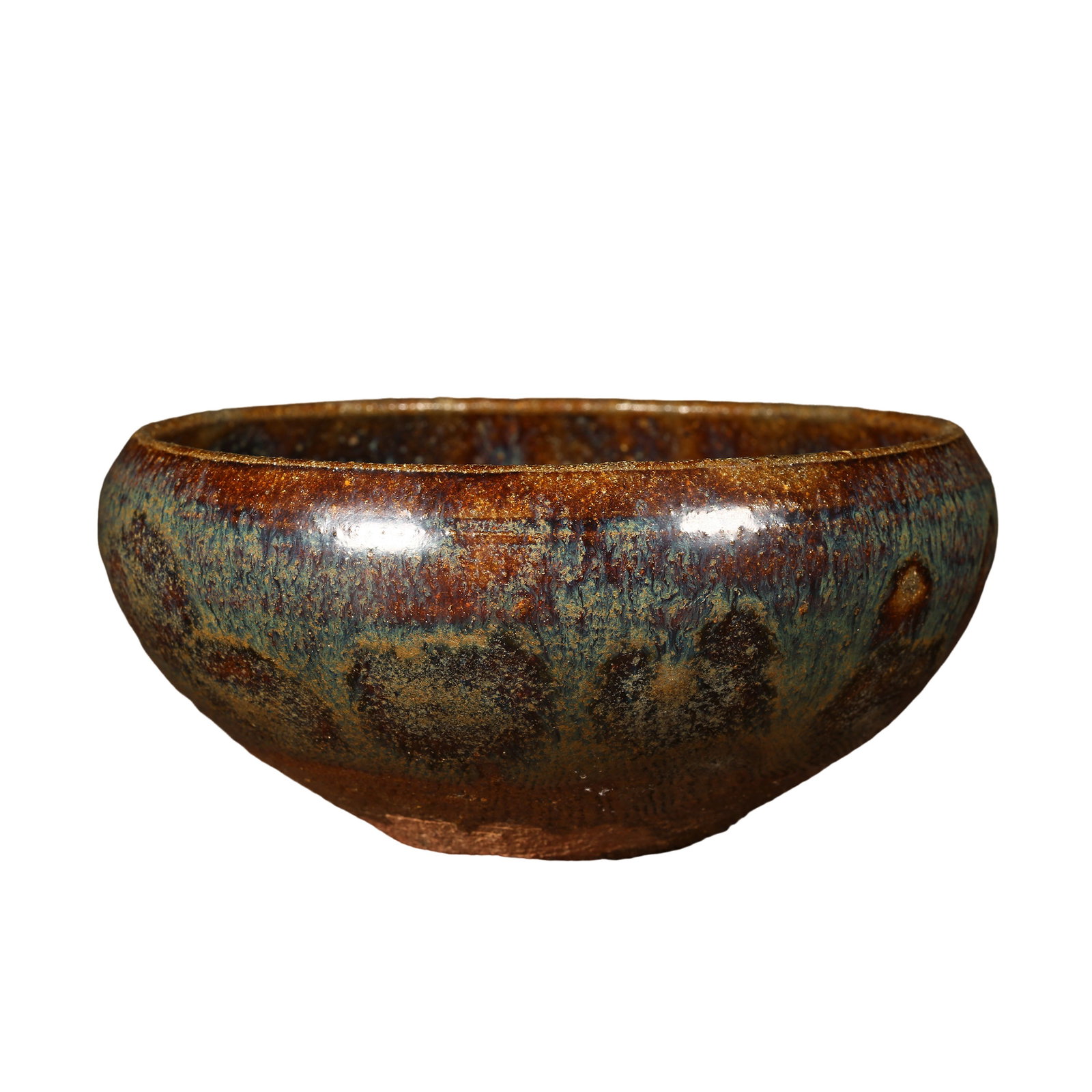 Jizhou?Kiln Tortoise?Shell Glazed Tea Bowl,Song Dynasty,10th?13th Century: Dimensions:Height 5 cm (1.97 in),Mouth diameter 11 cm (4.33 in),Song Dynasty,10th?13th CenturyCondition & Provenance:The bowl maintains complete body without penetrating cracks or chips.The rim bears 