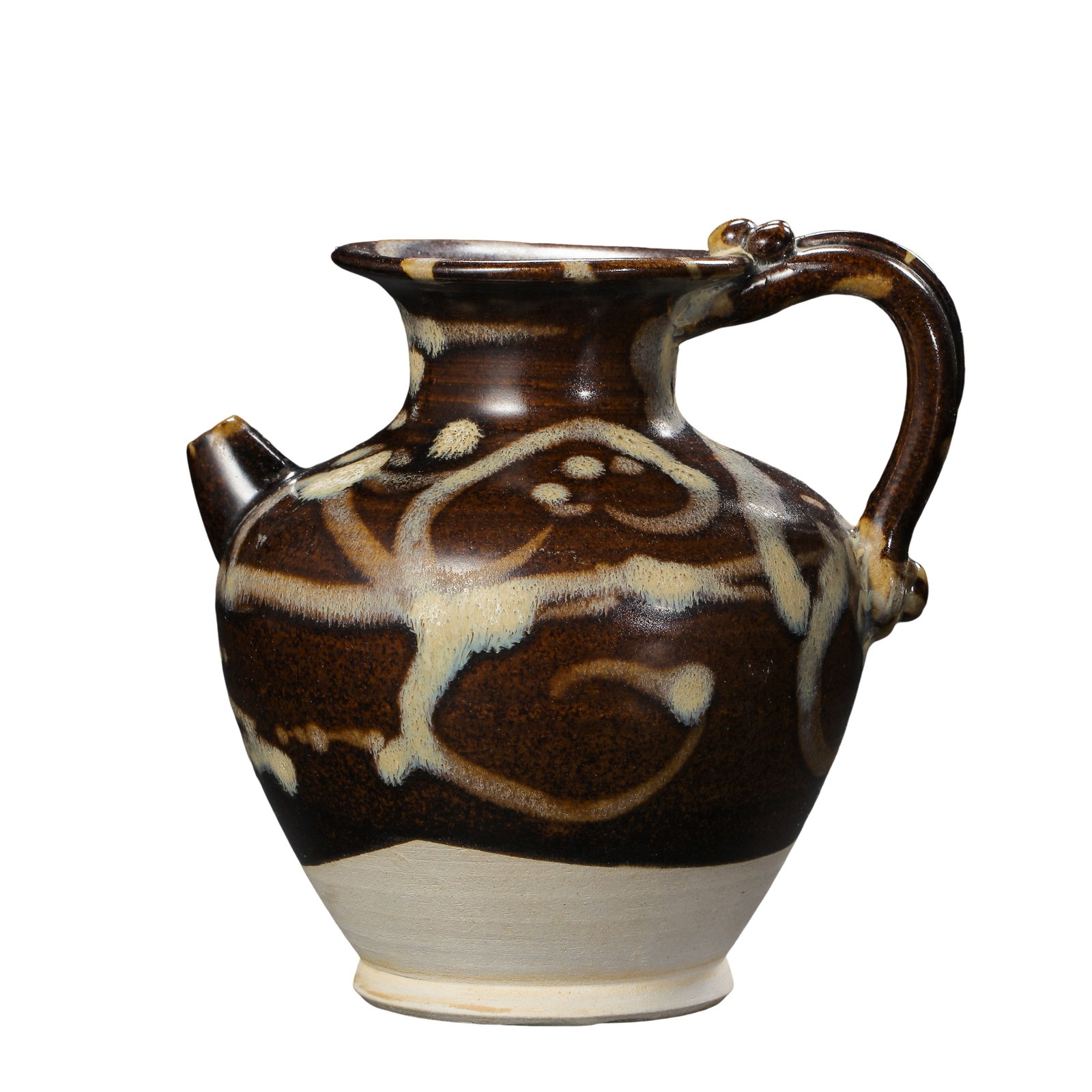 Jizhou?Kiln Black?Glazed Splash?Decorated Ewer, Song Dynasty,12?13th Century (1 of 10)