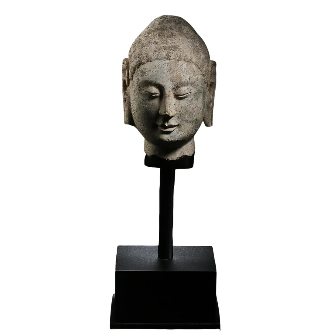 Northern?Qi Dynasty Stone Carved Buddha Head (1 of 9)