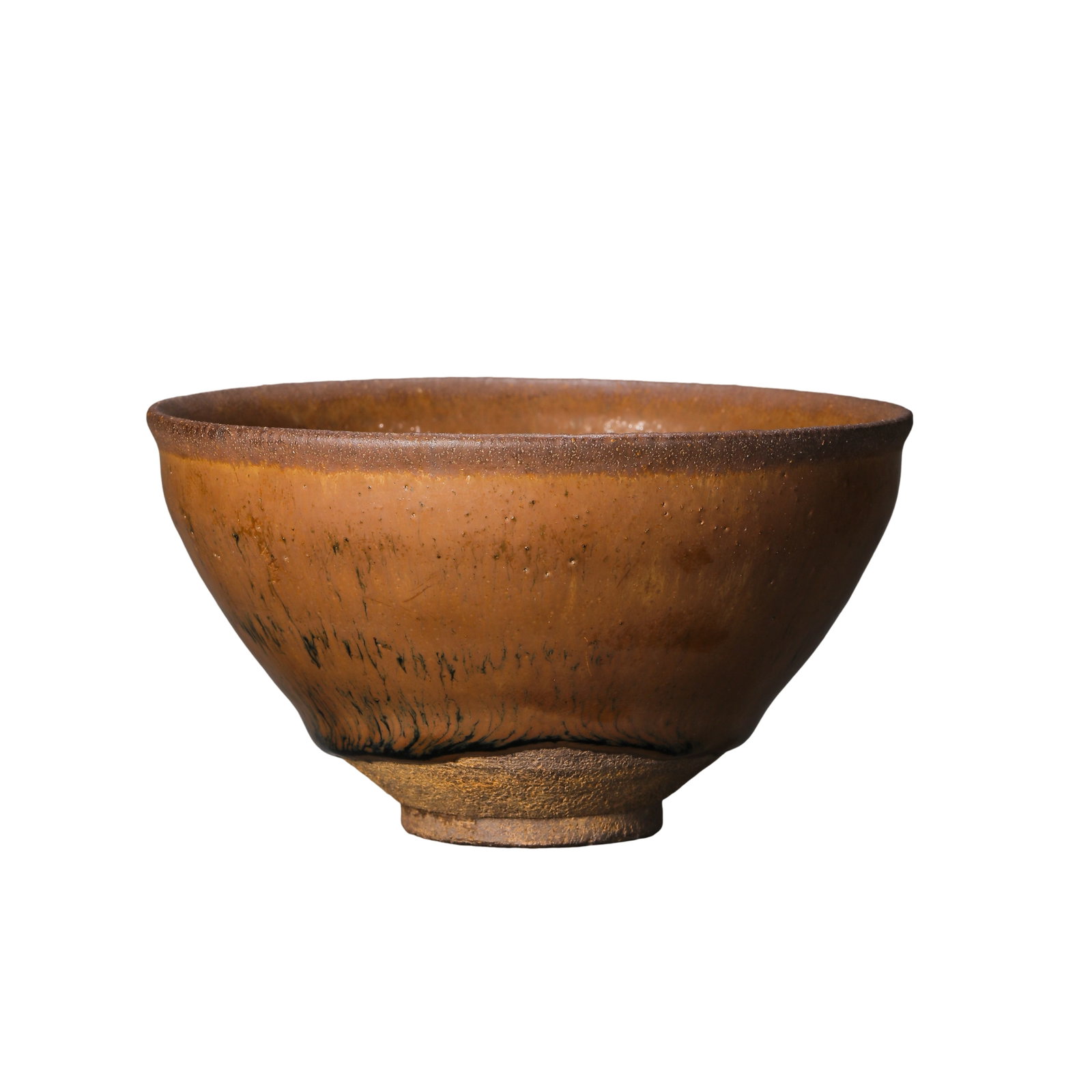 Song?Dynasty Jian?Kiln Russet?Gold Hare’s?Fur Tea Bowl (1 of 10)