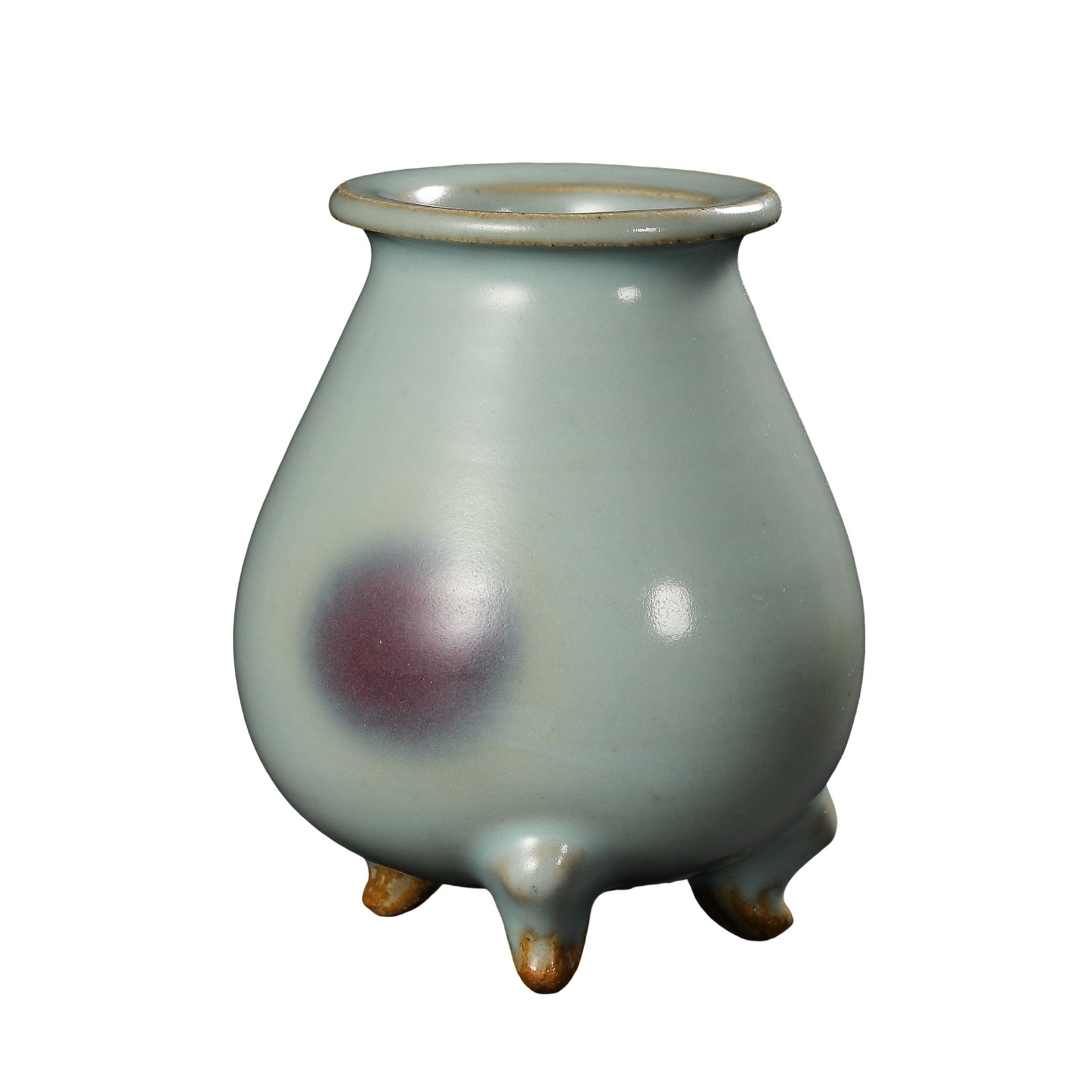 Jun?Yao Purple?Splashed Tripod Censer,Yuan Dynasty (1 of 8)