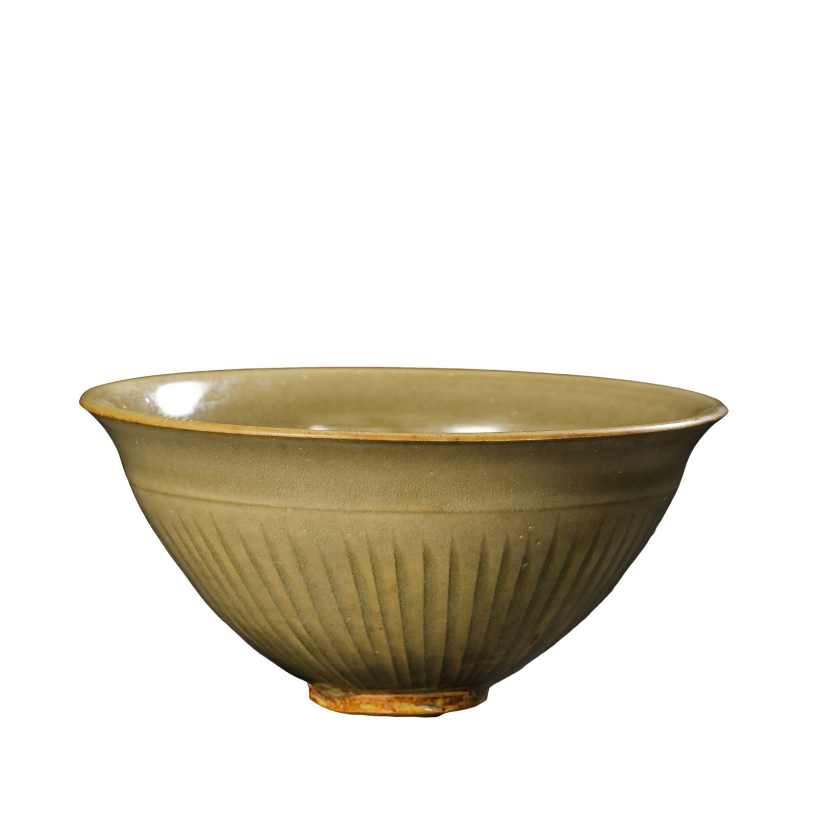 Yaozhou?Yao Molded Wave?Beast Conical Bowl,Song Dynasty: Dimensions:Height 5.5cm (2?5/32in),Diameter 11.5cm (4?17/32in)Condition & Provenance:Alright,let’s dive deep into this authentic Song?era Yaozhou?yao molded conical bowl,it has survived hundreds of