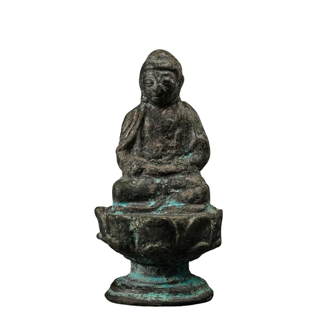 Bronze Seated Buddha on Lotus Base,Liao?Jin Dynasty (1 of 6)