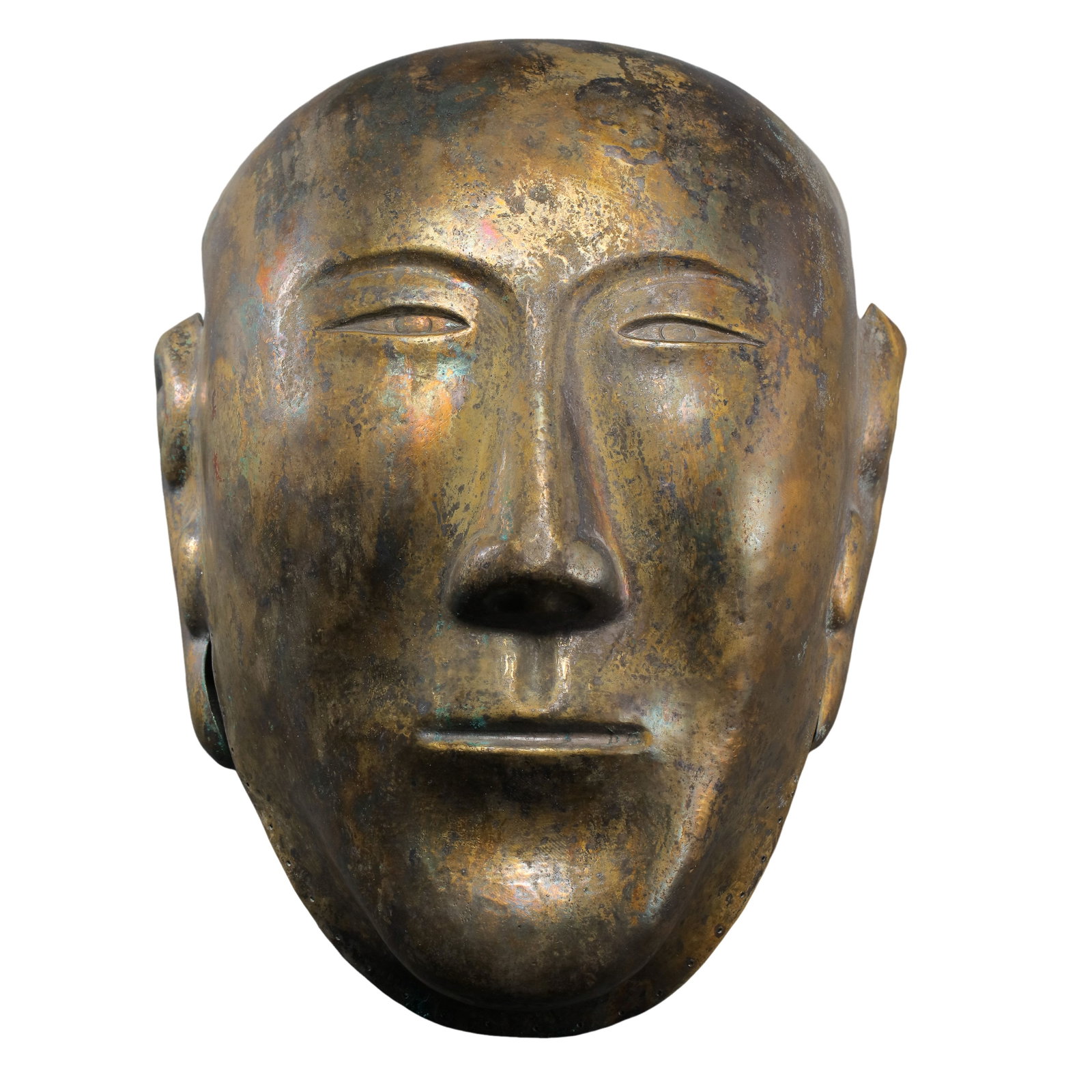 :Gilt?Bronze Burial Funerary Mask, Liao Dynasty (1 of 9)