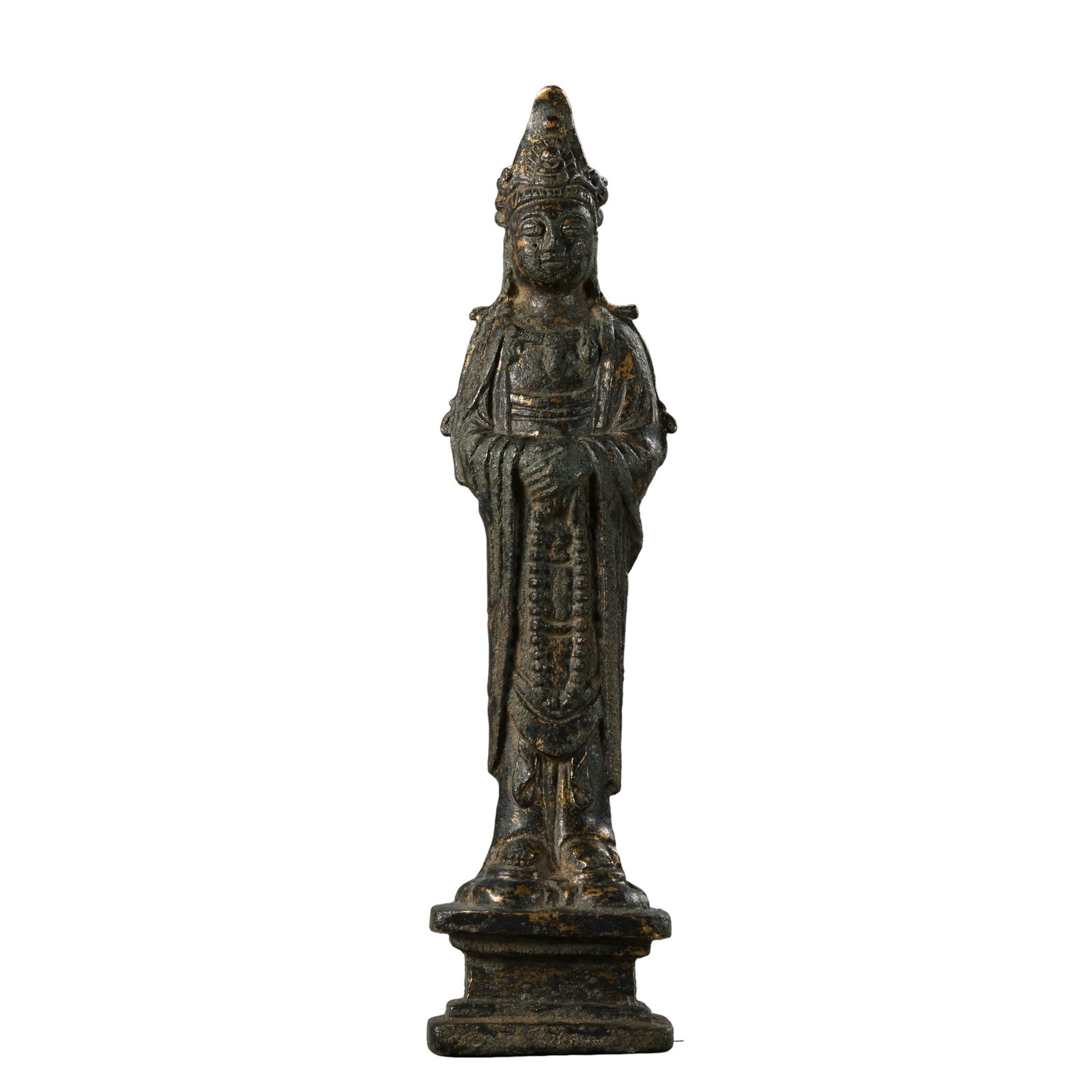 Liao?Jin Period?Gilt?Bronze Standing Guanyin Statue (1 of 8)