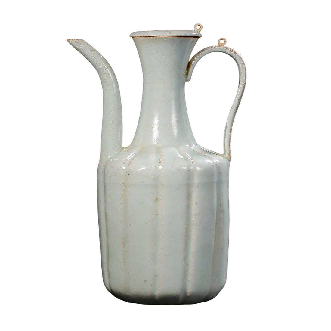 Qingbai?Glazed Lobed Ewer with Original Cover,Song Dynasty (1 of 11)