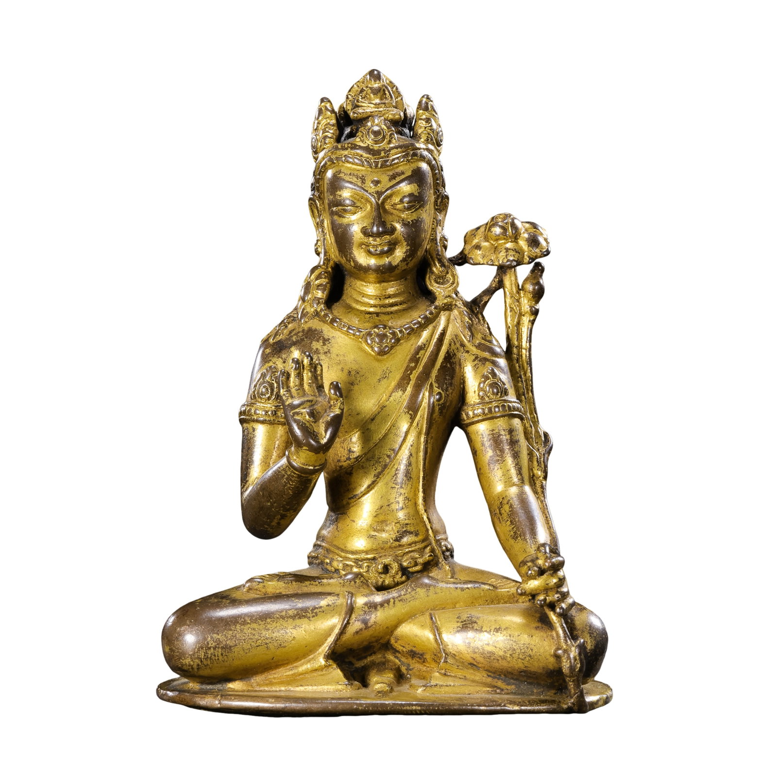 18th Century,Tibetan Gilt?Bronze Seated Avalokitesvara Statue (1 of 13)