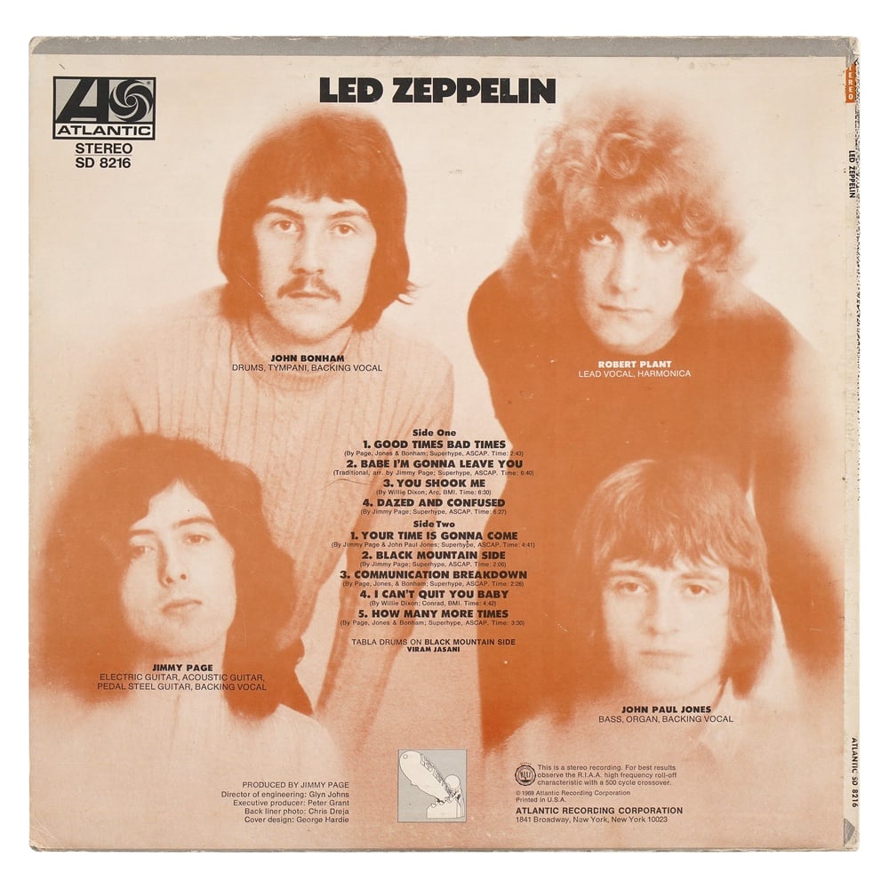 LED ZEPPELIN FULLY SIGNED "LED ZEPPELIN" LP - 2