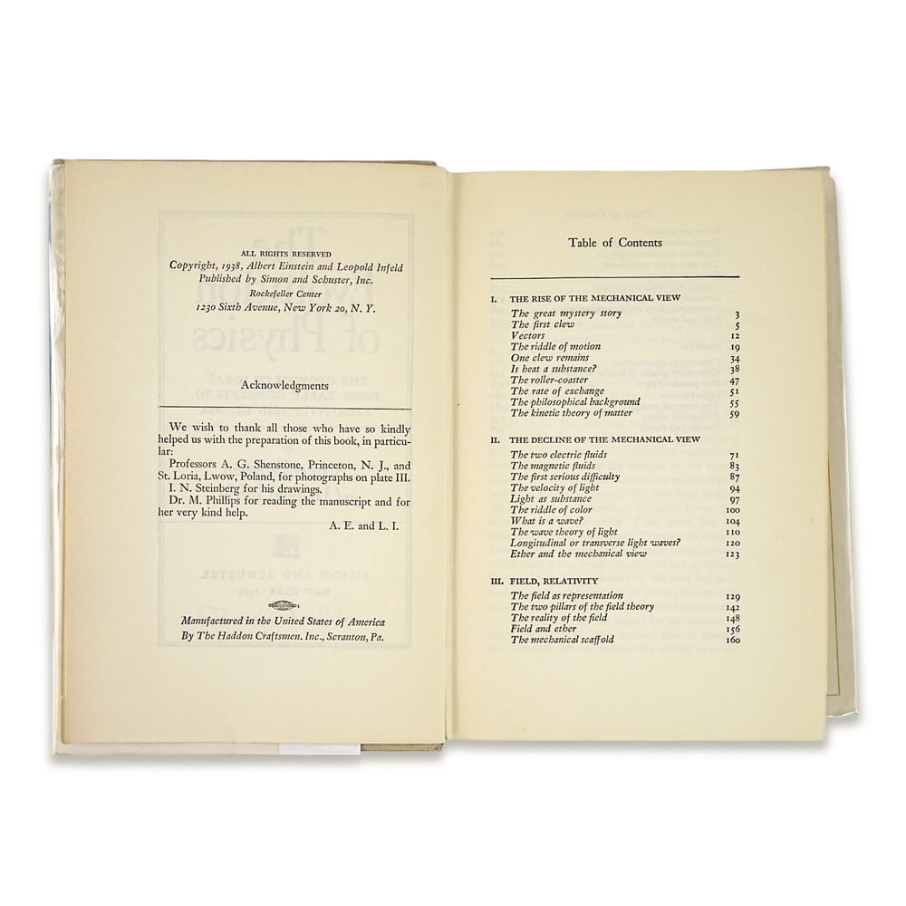 ALBERT EINSTEIN SIGNED "THE EVOLUTION OF PHYSICS" BOOK, 1954 - 3