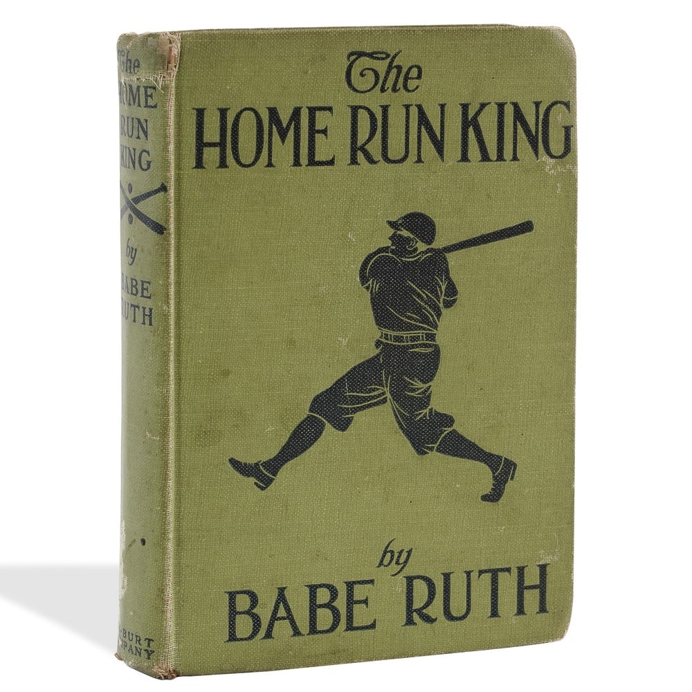 BABE RUTH SIGNED "THE HOME-RUN KING" 1920 EDITION: 7 1/2 x 5 3/8 in (19 x 13.5 cm) Provenance and Authentication: According to the Letter of Authenticity (LOA) and Certificate of Authenticity (COA) provided by the consignor, this collectible was