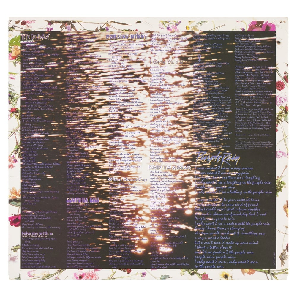 PRINCE SIGNED "PURPLE RAIN" LP - 4