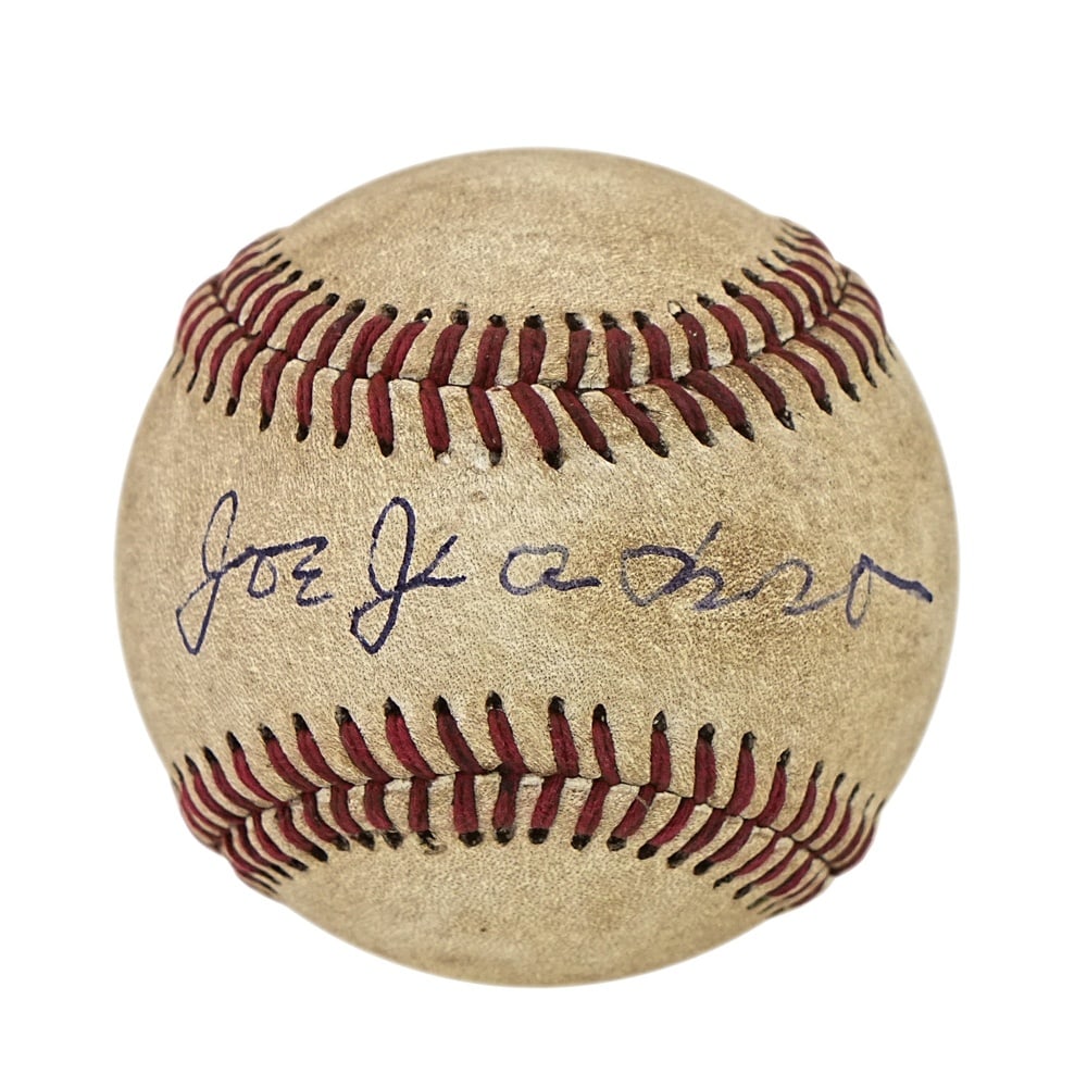 JOE JACKSON SIGNED BASEBALL - 2