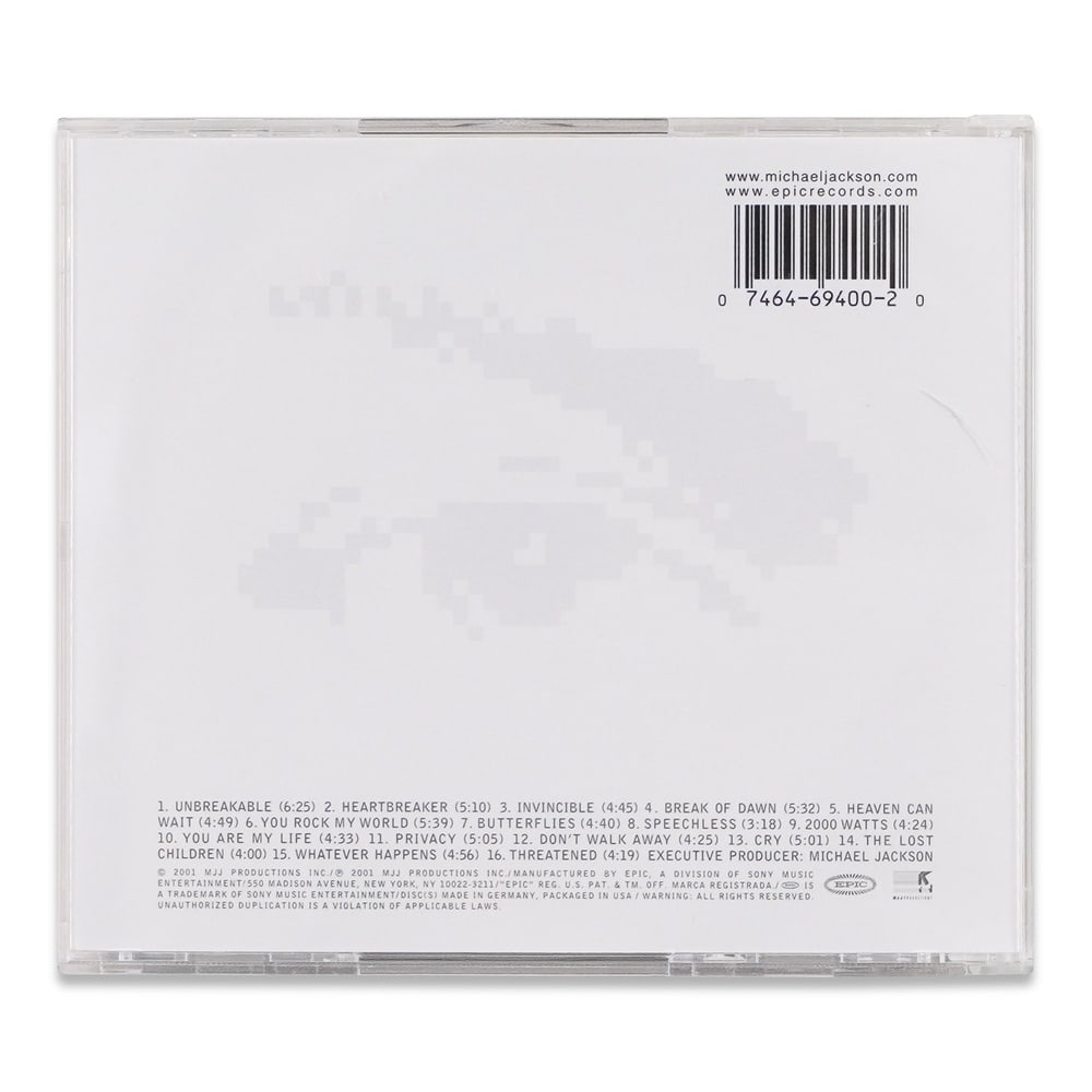 MICHAEL JACKSON SIGNED "INVINCIBLE" CD - 2
