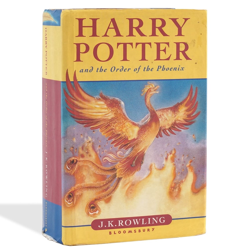 J.K. ROWLING SIGNED "HARRY POTTER AND THE ORDER OF THE PHOENIX" FIRST EDITION: 8 1/8 x 5 3/8 in (20.5 x 13.5 cm) J.K. Rowling's Harry Potter and the Order of the Phoenix, first published in Great Britain by Bloomsbury in 2003, is the fifth installment in the internationally