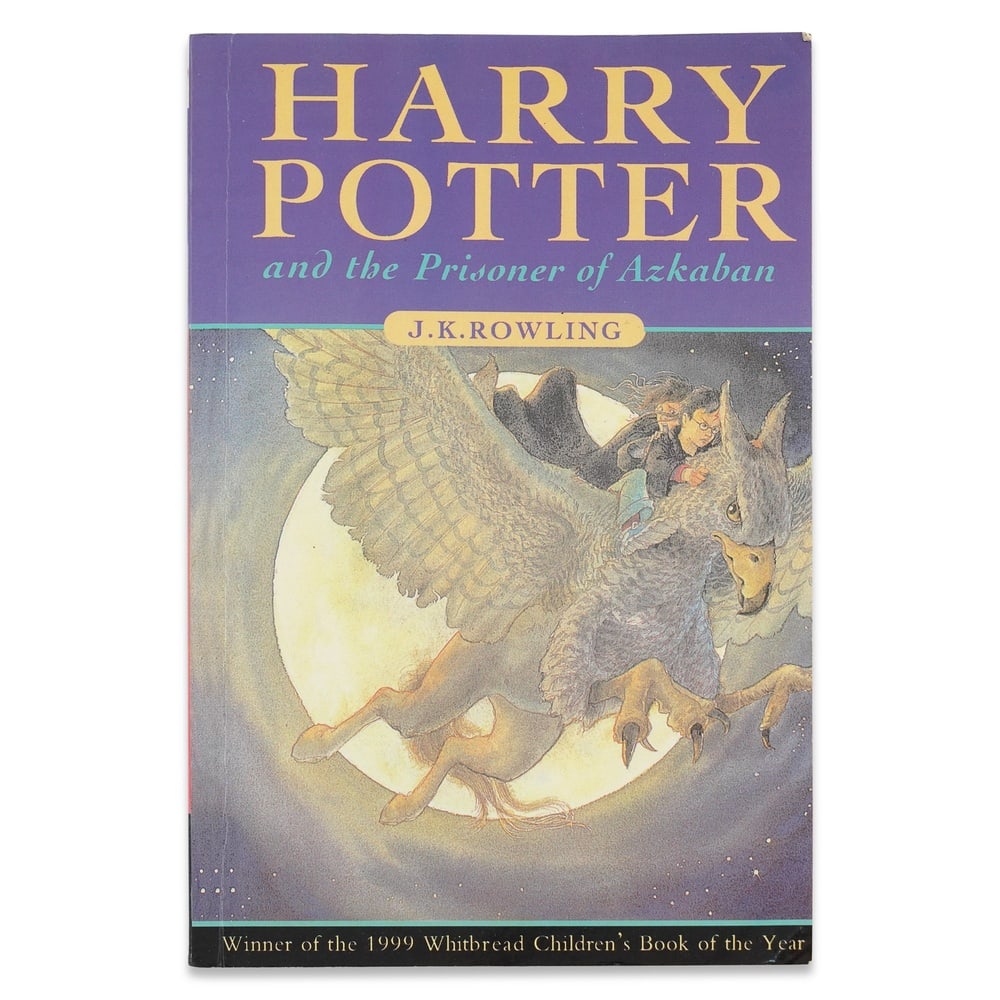 J.K. ROWLING SIGNED "HARRY POTTER AND THE PRISONER OF AZKABAN" FIRST EDITION: 7 3/4 x 5 in (19.7 x 12.8 cm) J.K. Rowling's Harry Potter and the Prisoner of Azkaban, first published in Great Britain by Bloomsbury in 1999, is the third volume in the internationally celebrated