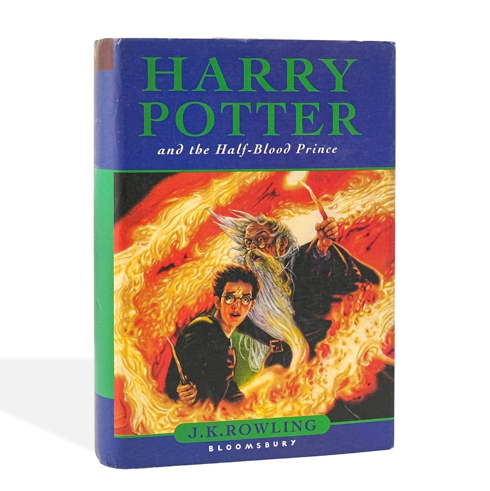 J.K. ROWLING SIGNED "HARRY POTTER AND THE HALF-BLOOD PRINCE," UK FIRST EDITION: 8 1/8 x 5 3/4 in (20.5 x 14.5 cm) A signed UK first edition of J.K. Rowling's Harry Potter and the Half-Blood Prince, published by Bloomsbury in Great Britain in 2005. The copyright page states "First