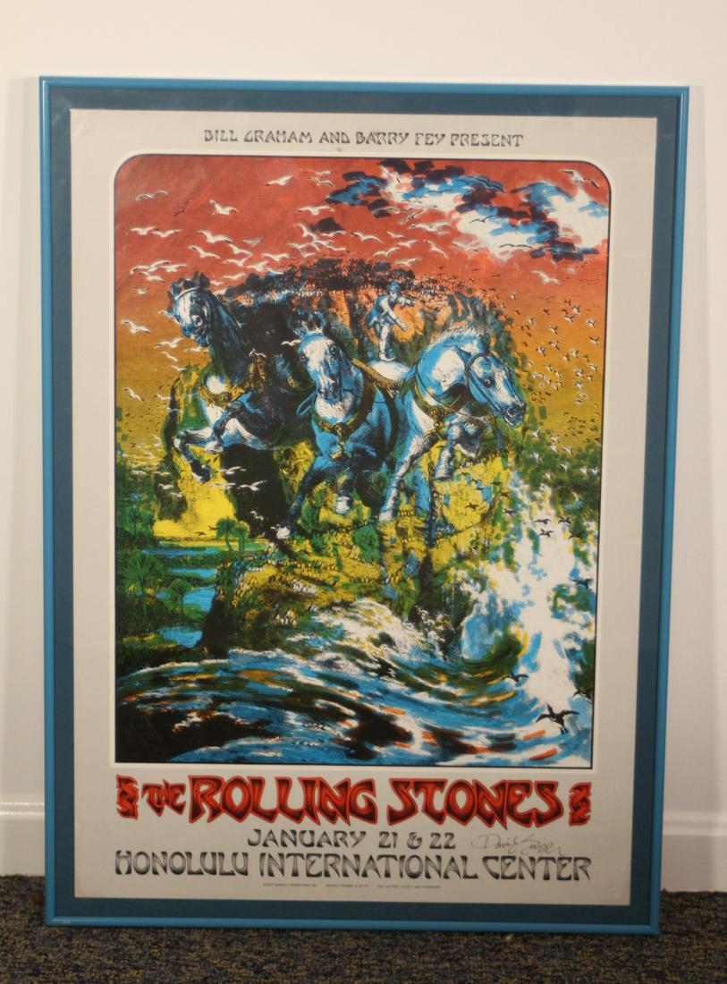 January 1973 Rolling Stones Concert Poster (1 of 11)