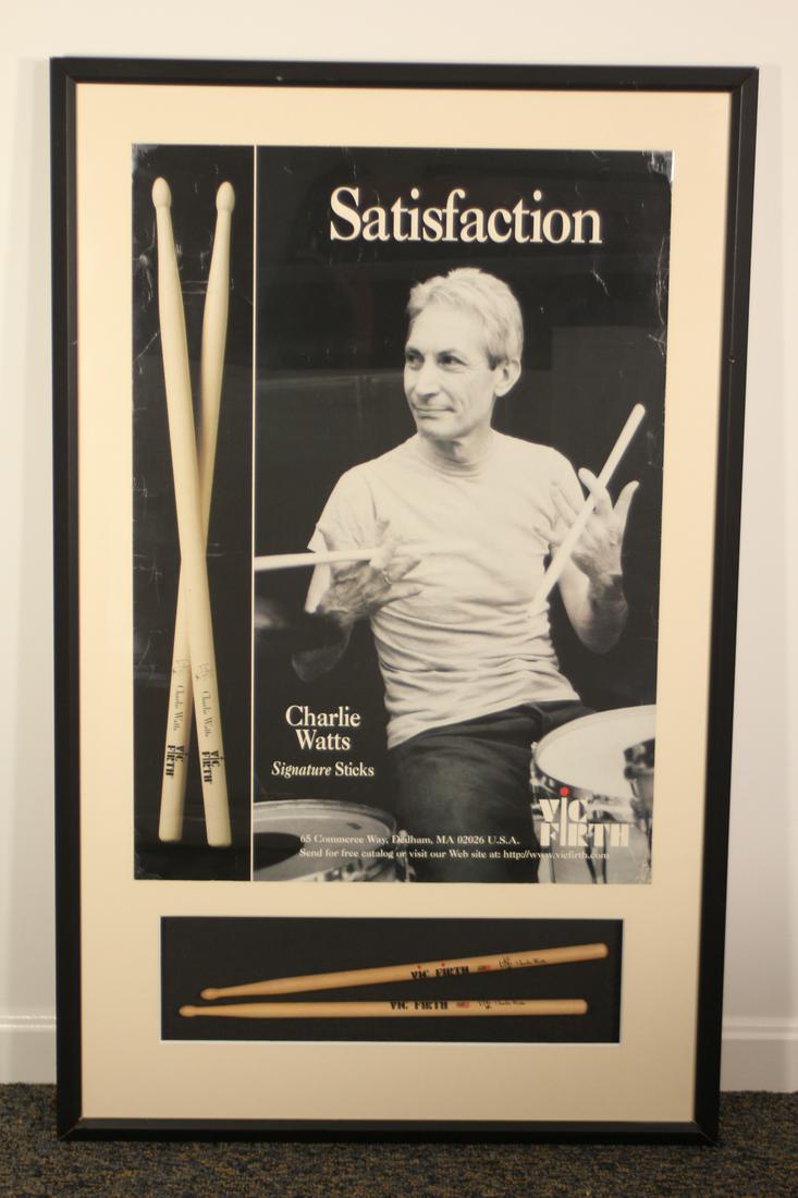 Charlie Watts and Signature Drumsticks and More (1 of 9)