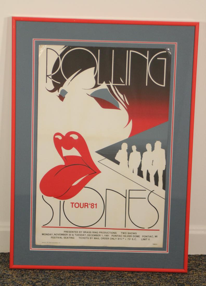 1981 Rolling Stones Tour Poster (1 of 6)