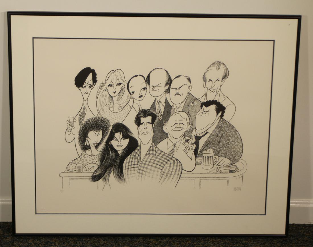 Al Hirschfeld Limited Edition Lithograph Cheers (1 of 9)