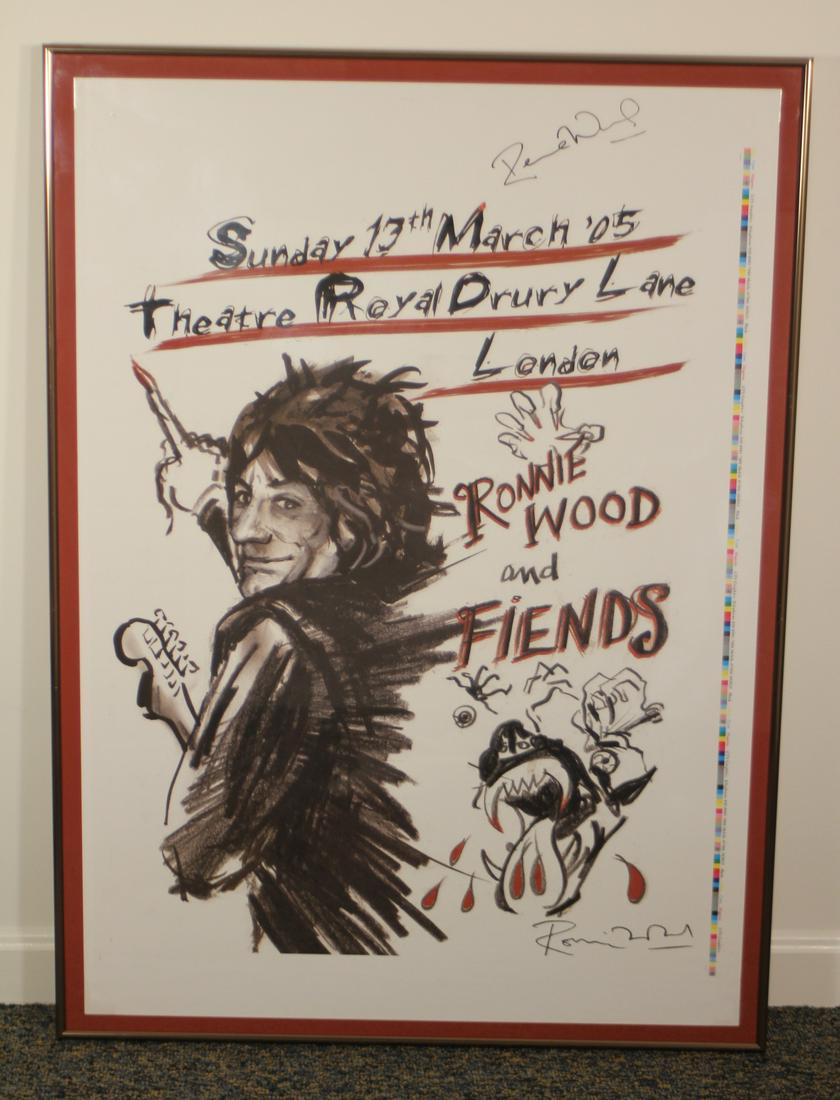 Original Signed Ronnie Wood Poster (1 of 11)
