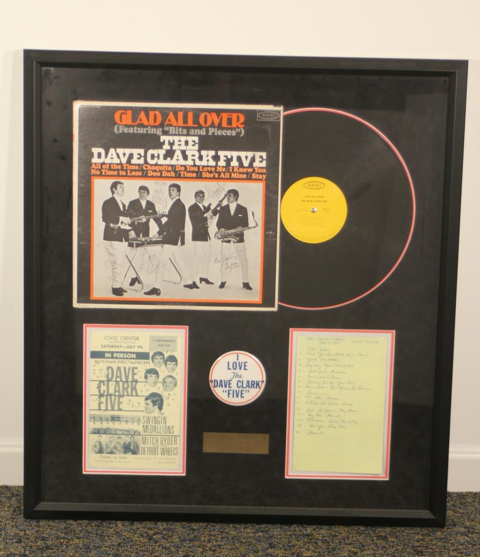 Autographed Dave Clark Five Album Poster (1 of 14)