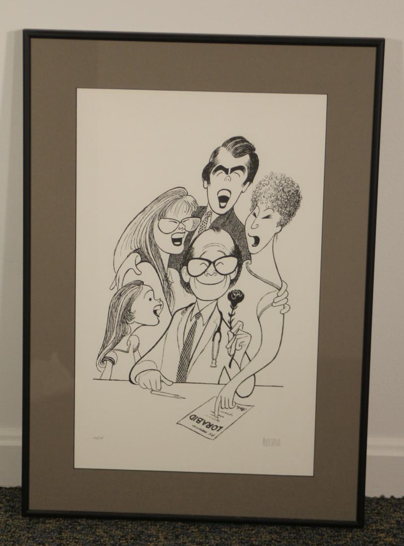 Al Hirschfeld Lorabid Lithograph (1 of 6)