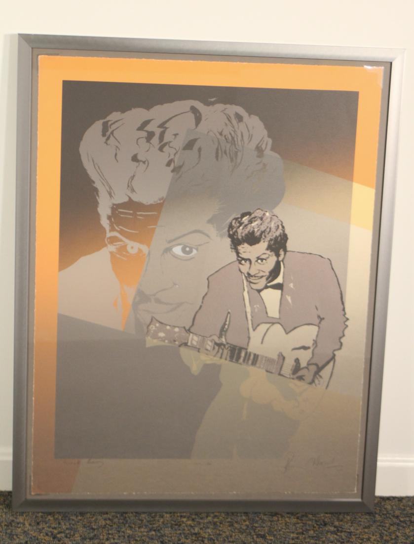 Chuck Berry Lithograph by Ronnie Wood (1 of 8)