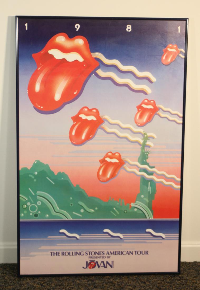 Vintage Rolling Stones 1981 Tour Poster (1 of 5)