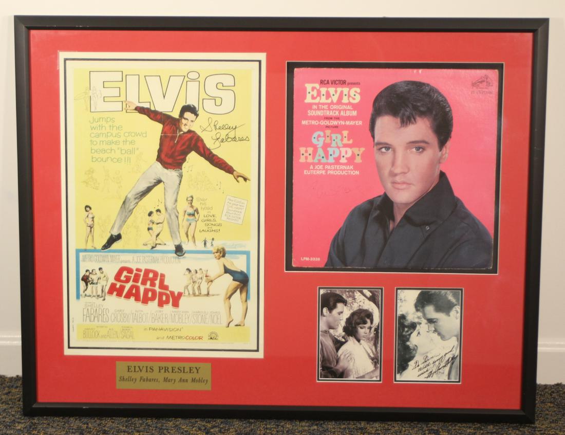 Elvis Presley Autographed Album Girl Happy (1 of 9)