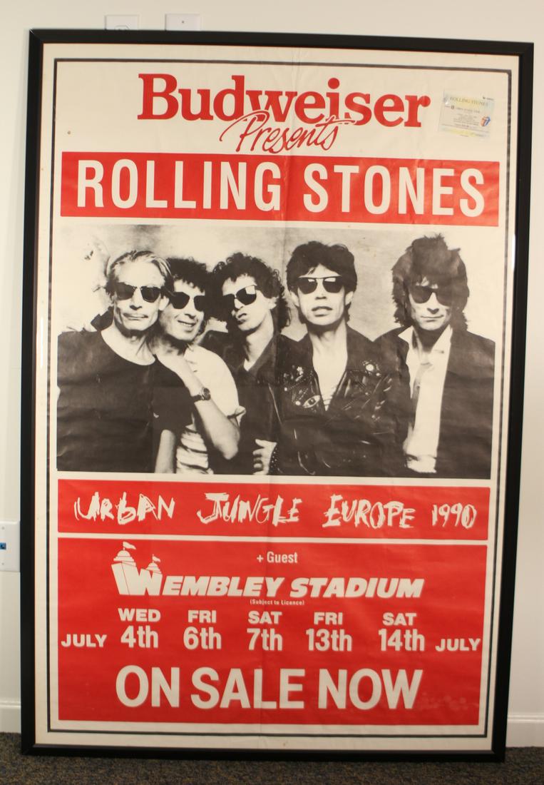 Rolling Stones 1990 Wembly Stadium Show Poster (1 of 13)