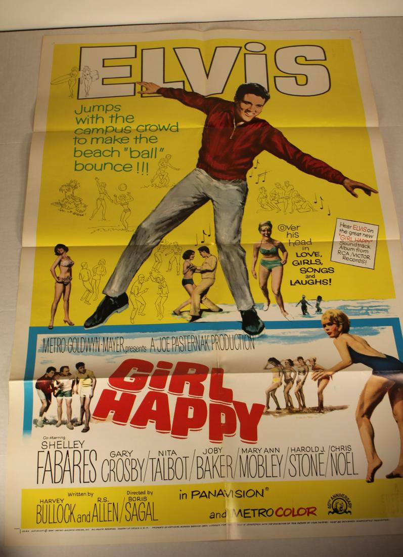 Elvis Presley Girl Happy Original Poster 1965 (1 of 10)