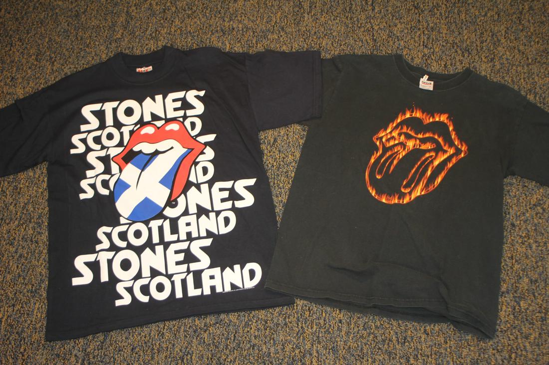Two Dark Rolling Stone T-Shirts (1 of 4)