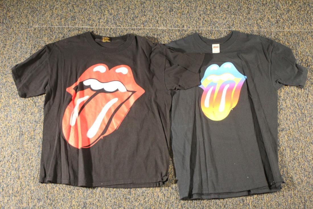 Two Black Rolling Stones T-Shirts (1 of 6)