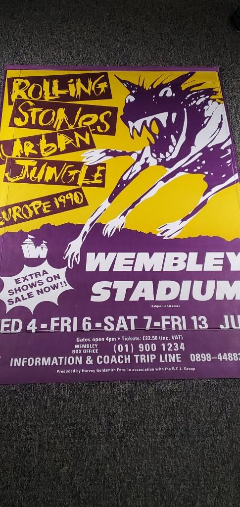 1990 Urban Jungle Rolling Stones Poster (1 of 3)