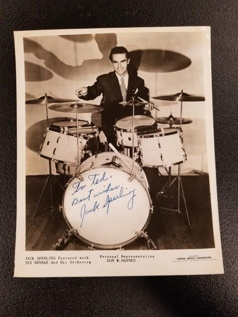 Jack Sperling Signed Photo: Photograph is 10" x 8"