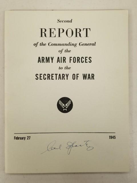 1945 Carl Spaatz Signed Booklet (1 of 7)