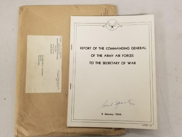 1944 Carl Spaatz Signed Booklet (1 of 11)