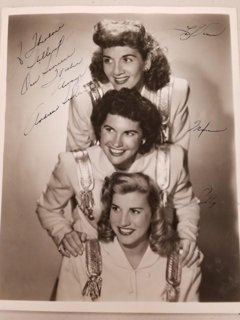 The Andrews Sisters Signed Photo (1 of 6)