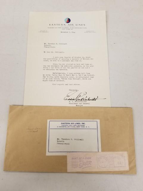 Eddie Rickenbacker Signed Letter (1 of 10)