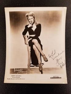 Perry Mitchell Signed Photo: Photo is 10" x 8"