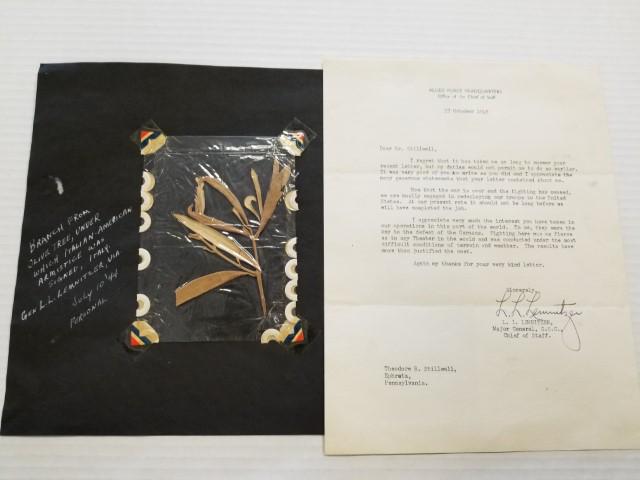 Signed Letter By Maj. Gen. L. Lemnitzer And More (1 of 10)